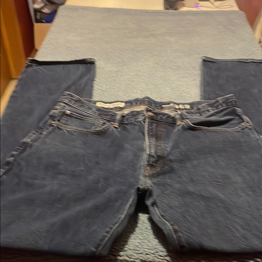 Rugged Blue Denim Jeans